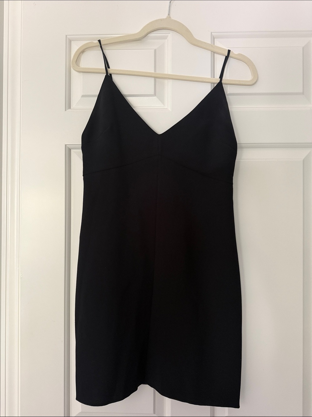 Aritzia Wilfred Little Black Spaghetti Strap Dress